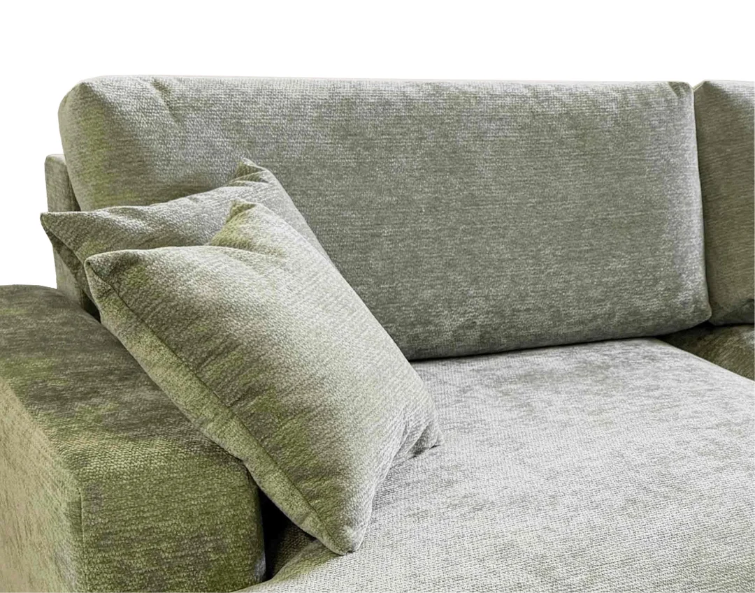 Nowoczesny narożnik L-kształtny czteroosobowy z funkcją spania Merlin 238x140 — Vibe 34