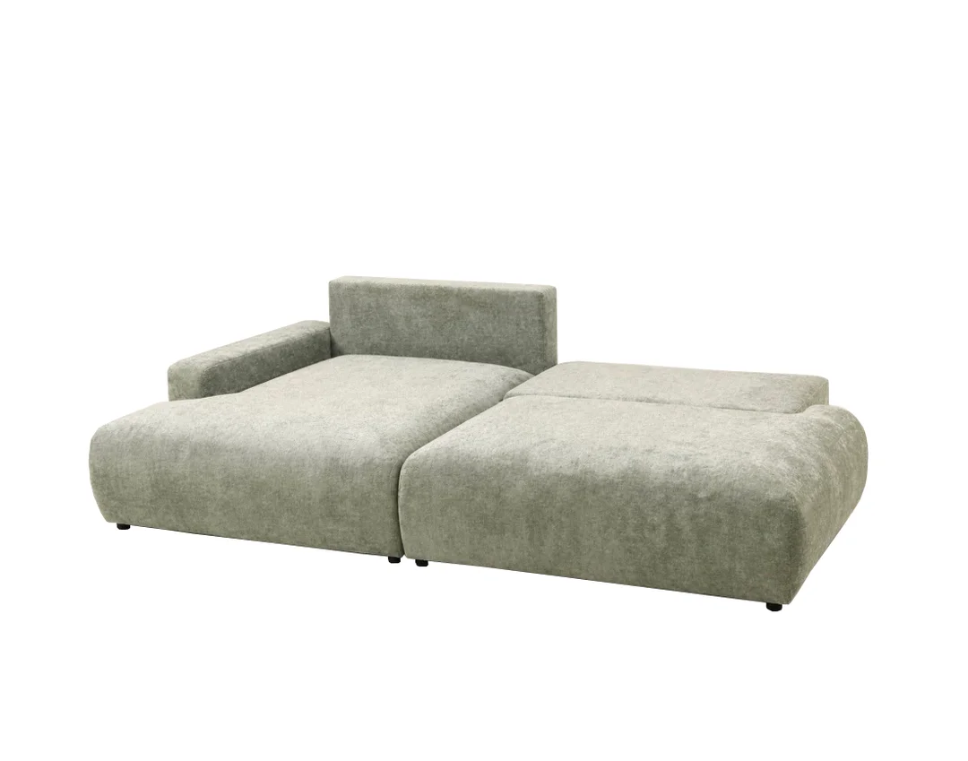Nowoczesny narożnik L-kształtny czteroosobowy z funkcją spania Merlin 238x140 — Vibe 34