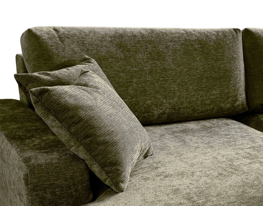 Nowoczesny narożnik L-kształtny czteroosobowy z funkcją spania Merlin 238x140 — Vibe 39