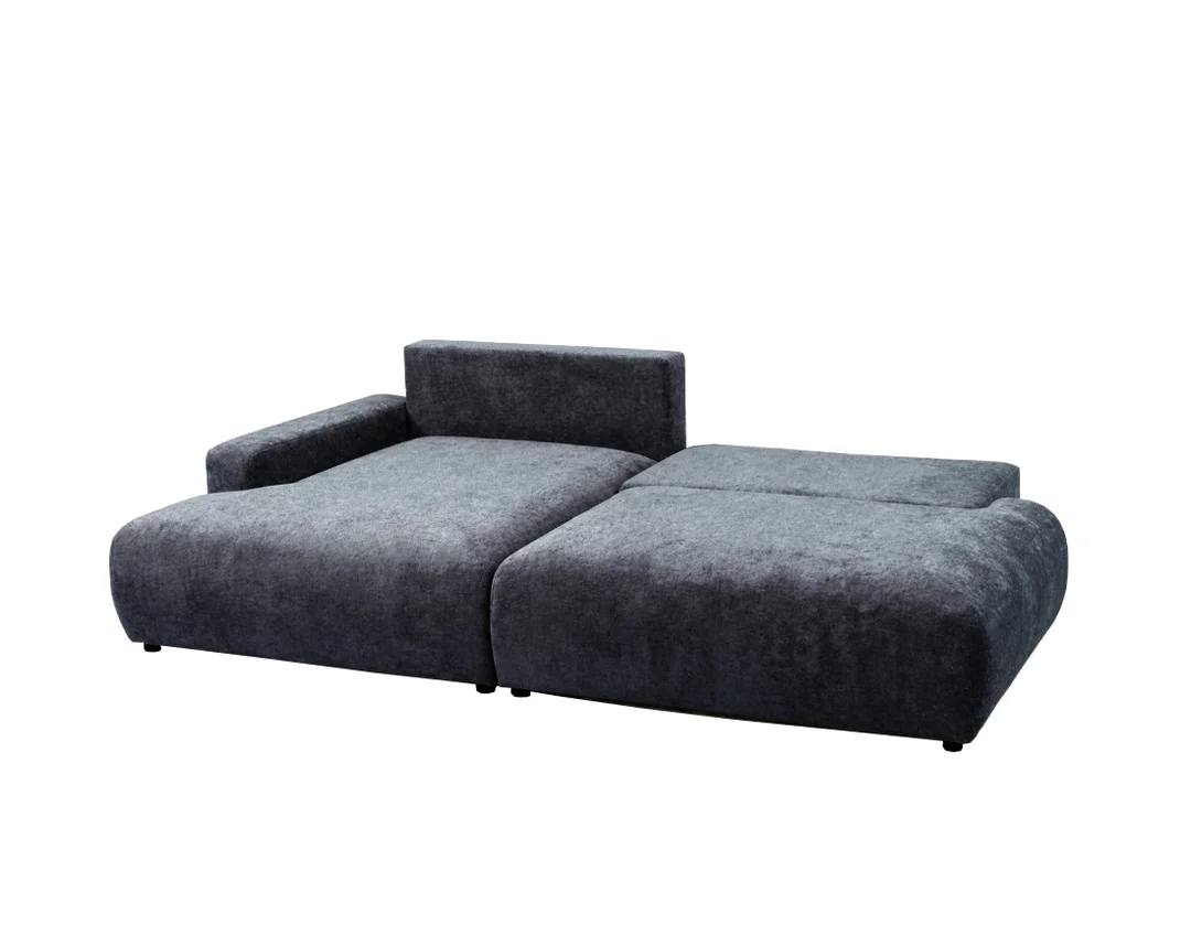 Nowoczesny narożnik L-kształtny czteroosobowy z funkcją spania Merlin 238x140 — Vibe 79