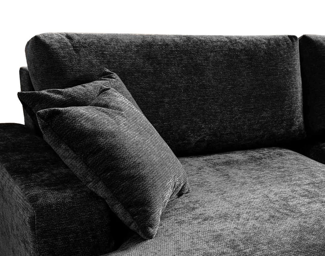 Nowoczesny narożnik L-kształtny czteroosobowy z funkcją spania Merlin 238x140 — Vibe 99