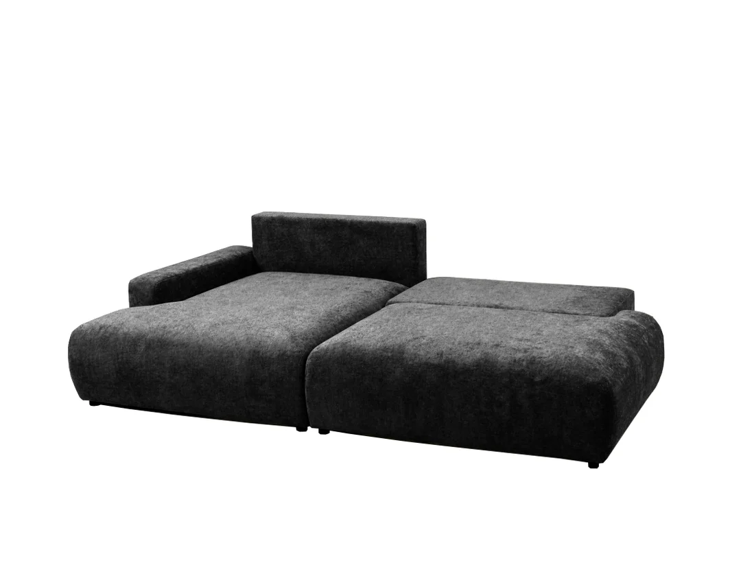 Nowoczesny narożnik L-kształtny czteroosobowy z funkcją spania Merlin 238x140 — Vibe 99