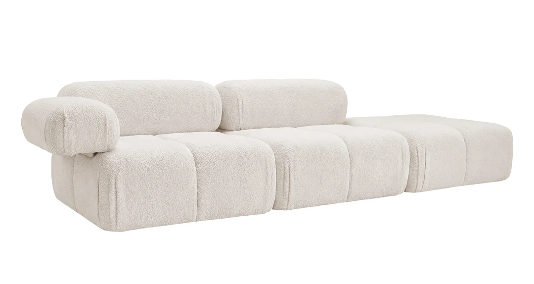 Sofa modułowa Ovalia czteroosobowa z elastyczną konfiguracją 288x96 — Quelle 01
