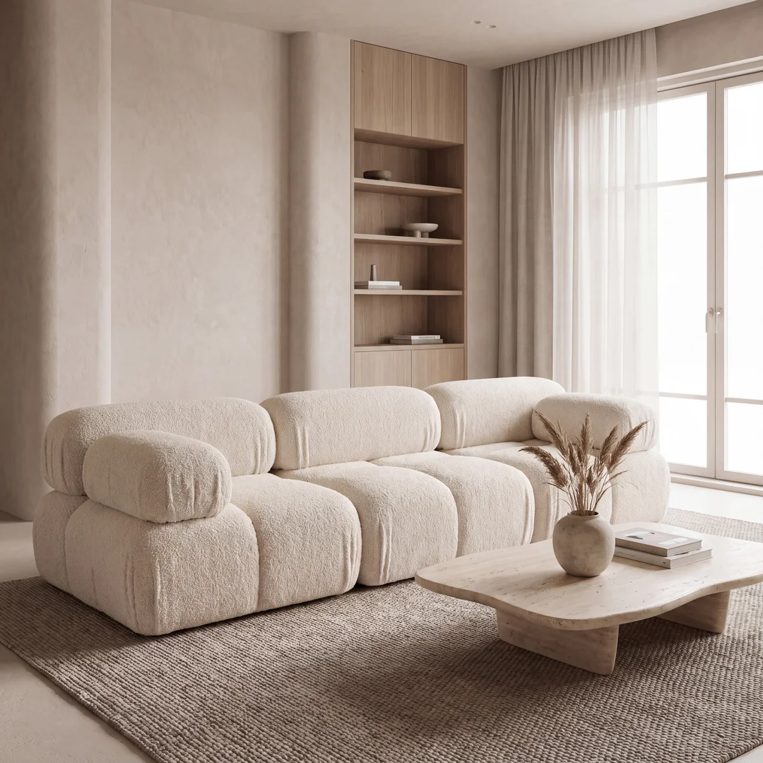 Sofa modułowa Ovalia trzyosobowa z elastyczną konfiguracją 288x96 — Quelle 03