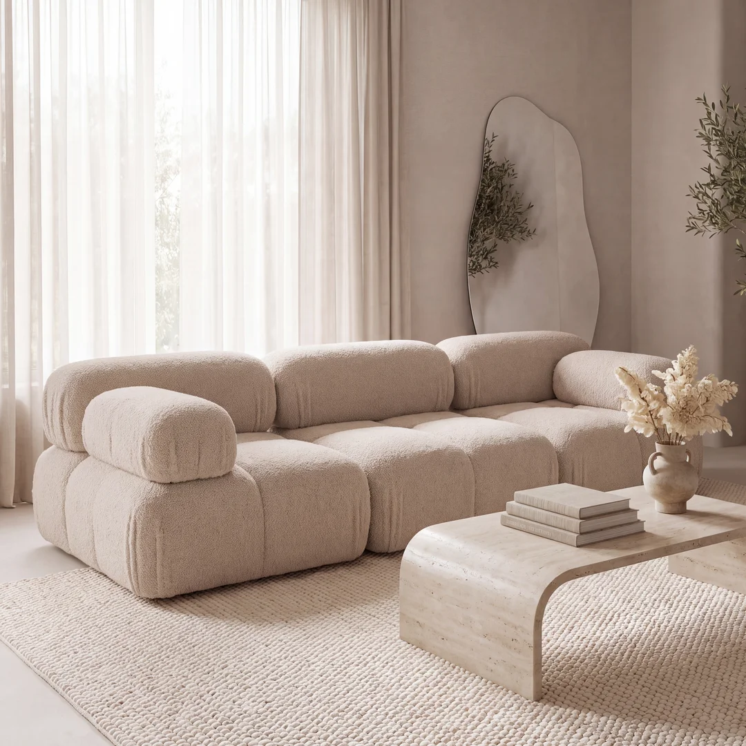 Sofa modułowa Ovalia trzyosobowa z elastyczną konfiguracją 288x96 — Quelle 05
