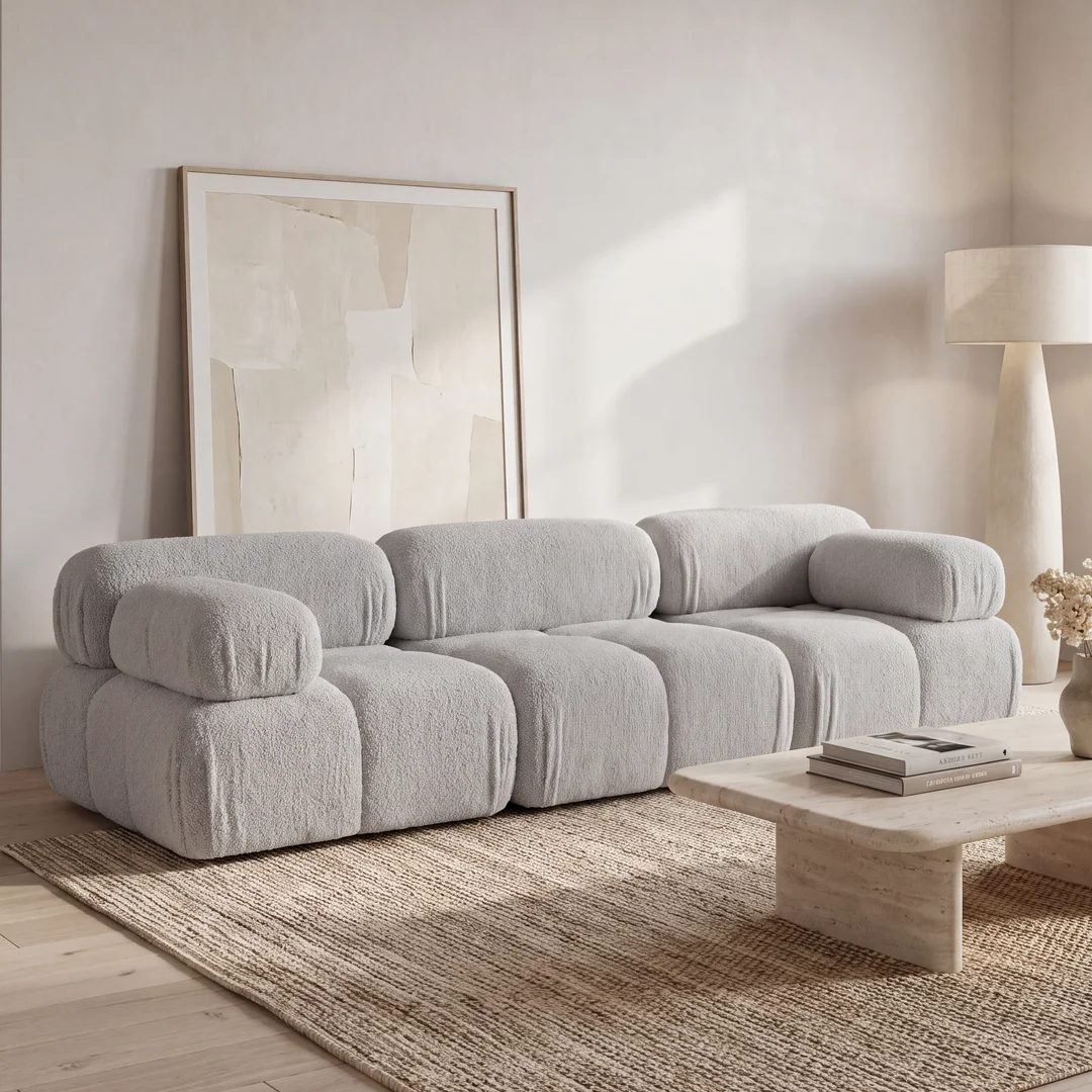 Sofa modułowa Ovalia trzyosobowa z elastyczną konfiguracją 288x96 — Quelle 83