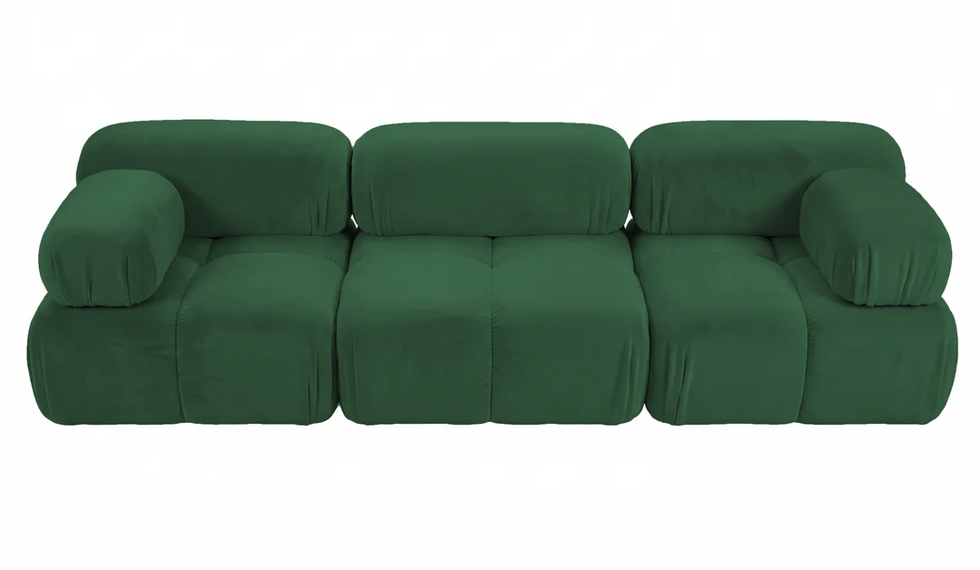 Sofa modułowa Ovalia trzyosobowa z elastyczną konfiguracją 288x96 — French Velvet 658