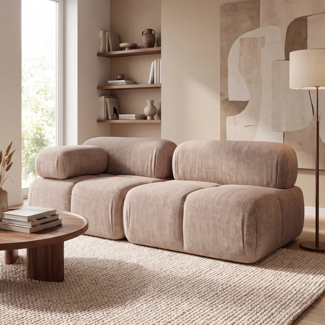 Sofa modułowa Ovalia dwuosobowa z elastyczną konfiguracją 192x96 — Aragon 14