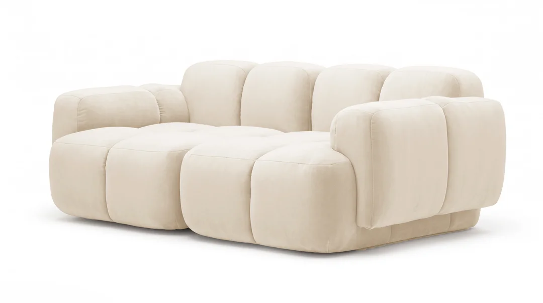 Sofa modułowa Vinci dwuosobowa z elastyczną konfiguracją 212x118 — Magic velvet 2250