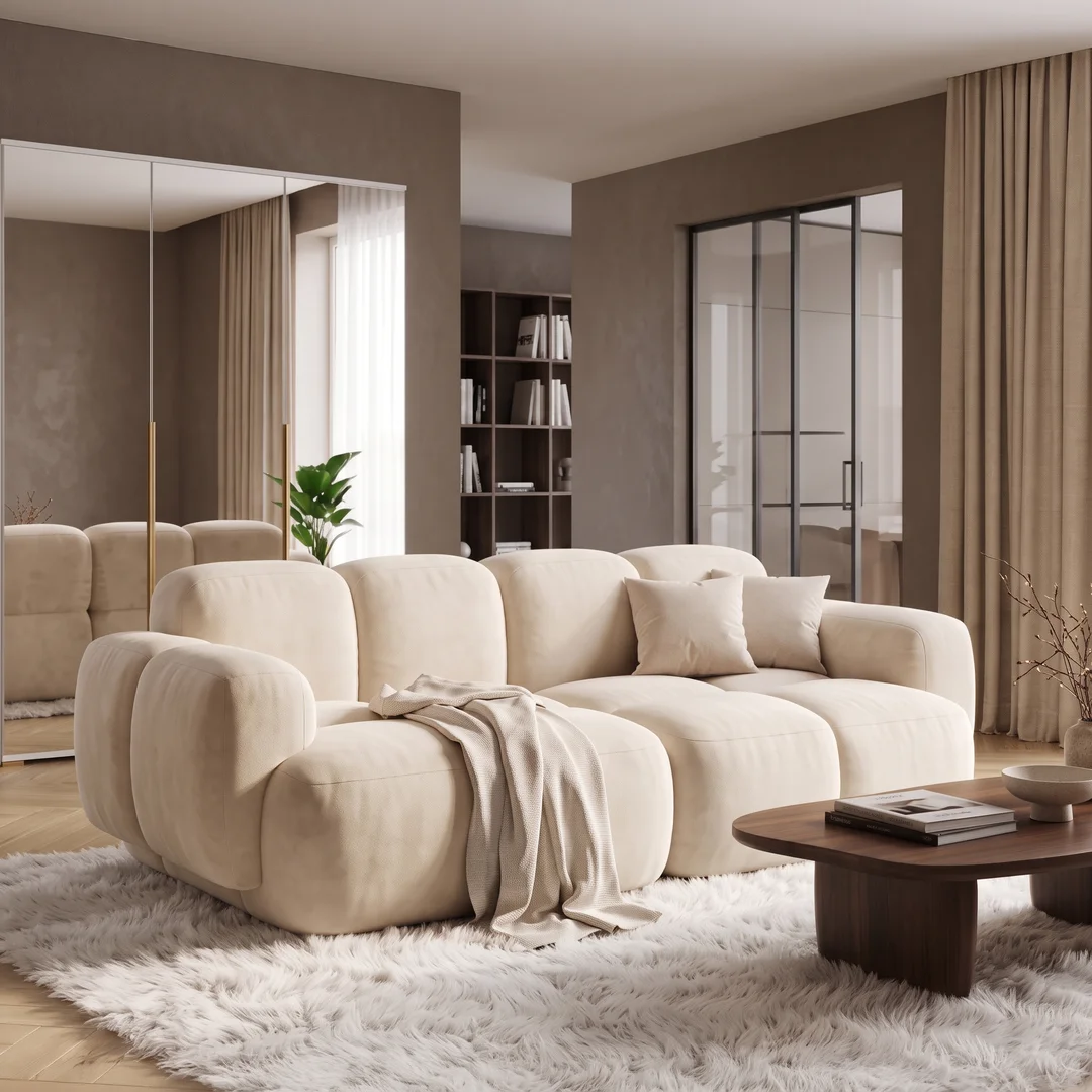 Sofa modułowa Vinci dwuosobowa z elastyczną konfiguracją 212x118 — zdjęcie 8