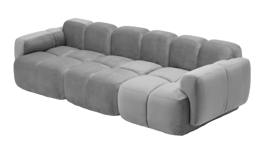 Sofa modułowa Vinci trzyosobowa z elastyczną konfiguracją 302x118 — Riviera 91