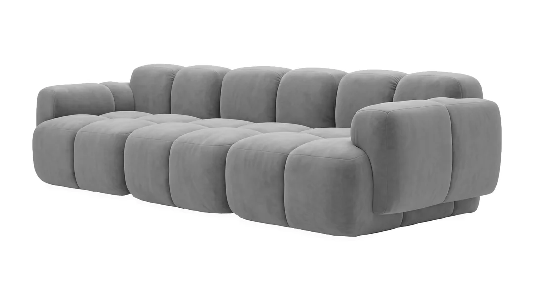 Sofa modułowa Vinci trzyosobowa z elastyczną konfiguracją 302x118 — Riviera 91