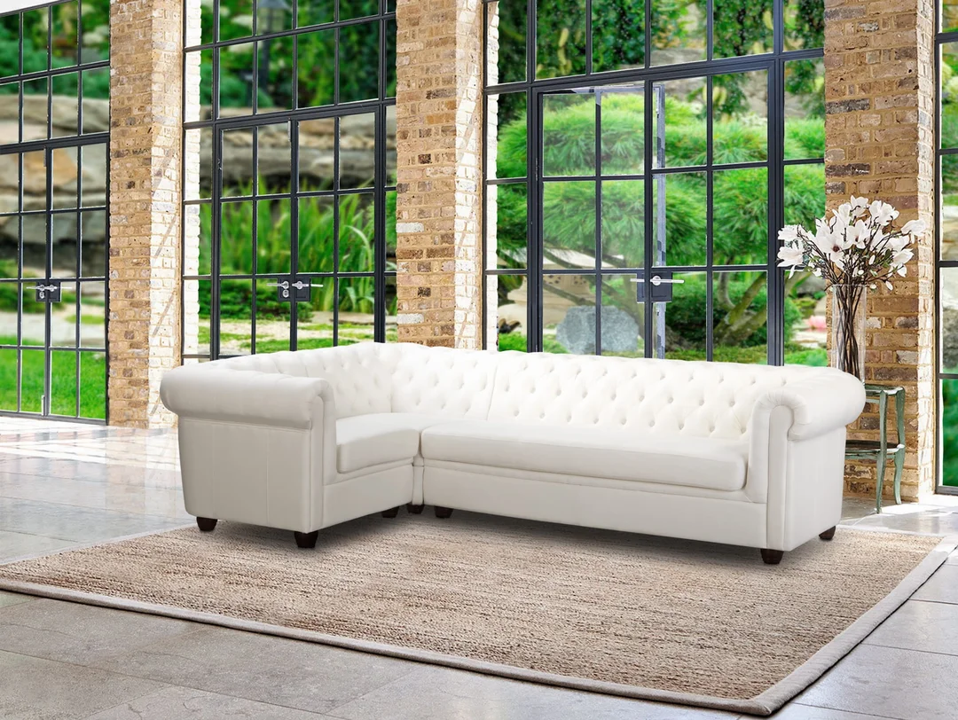 Narożnik pięcioosobowy pikowany 1+E+3 Chesterfield SYDNEY 264x156 — Solid 03