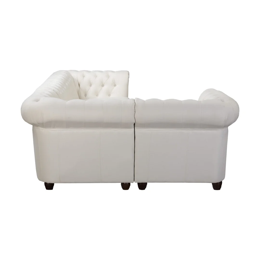 Narożnik pięcioosobowy pikowany 1+E+3 Chesterfield SYDNEY 264x156 — Solid 03