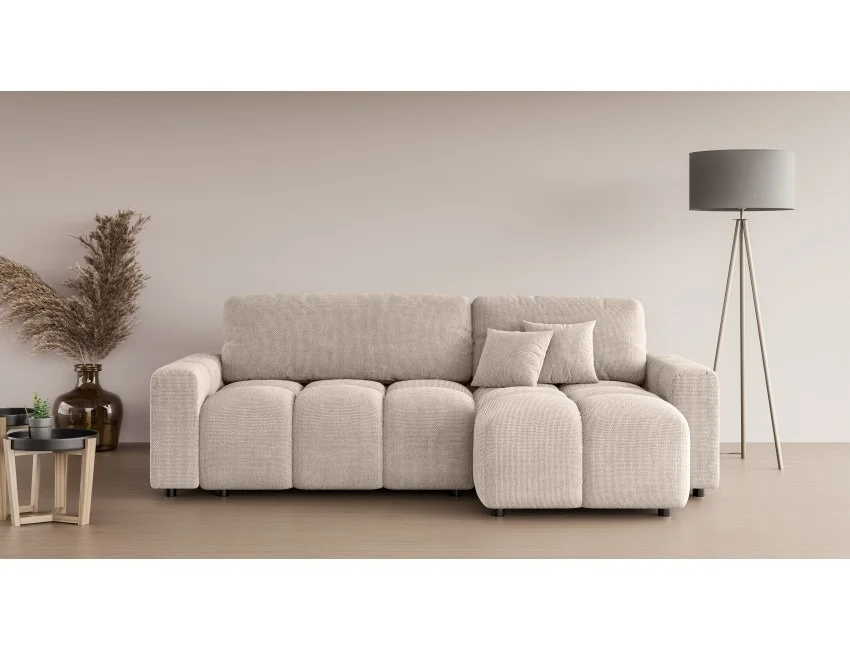 Narożnik czteroosobowy z funkcją spania nowoczesny Vega 233x142 — Flow 02