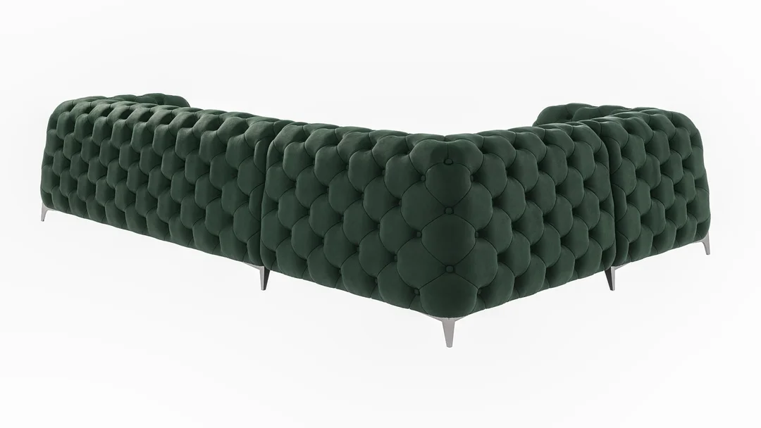 Narożnik pięcioosobowy pikowany KALIFORNIA 1+E+3 Chesterfield glamour 328x205 — Riviera 38