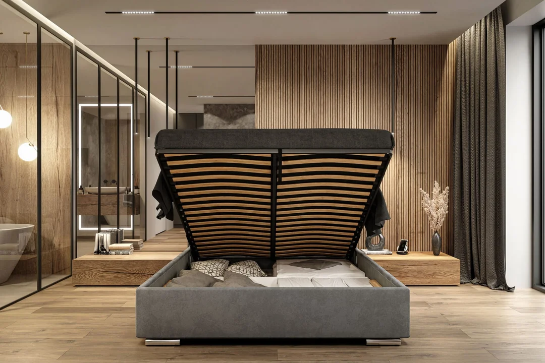 Łóżko tapicerowane glamour KING BED — zdjęcie 4