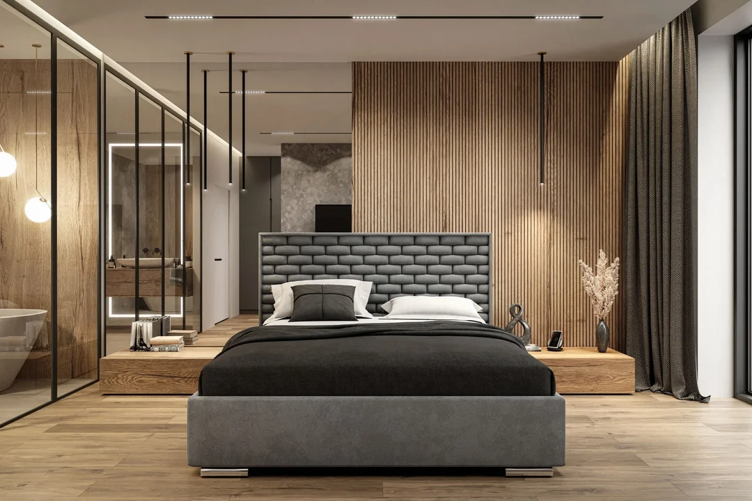 Łóżko tapicerowane glamour KING BED — zdjęcie 3