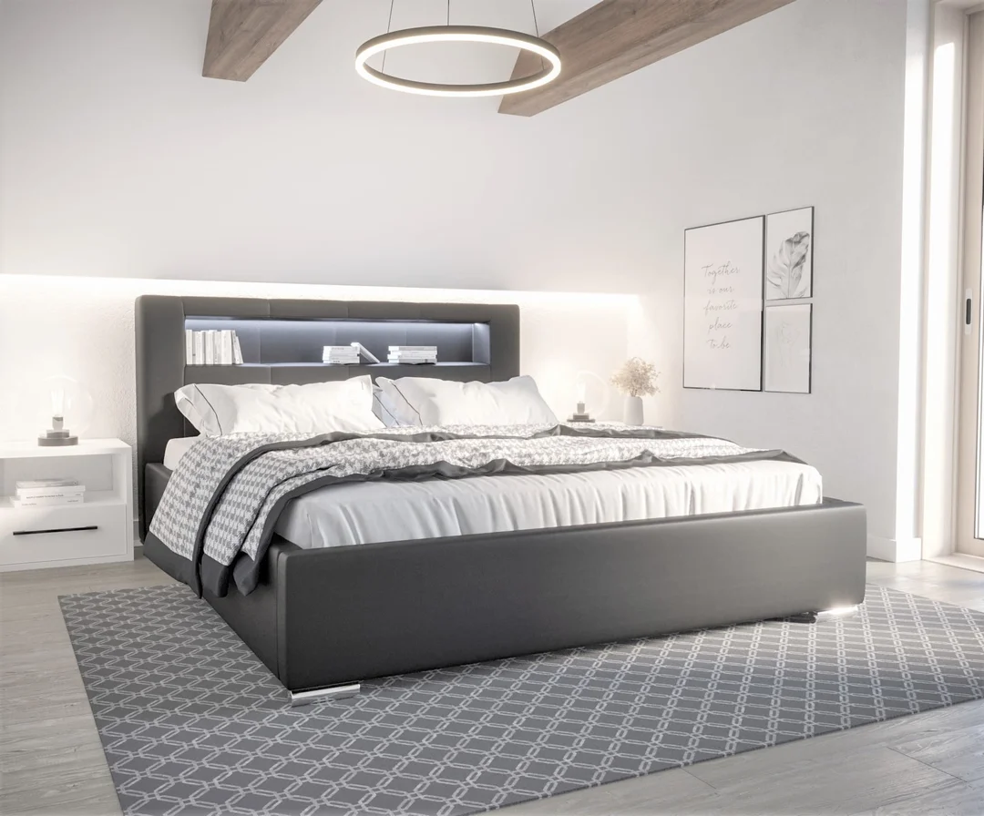 Łóżko tapicerowane PRESTIGE LED — zdjęcie 6