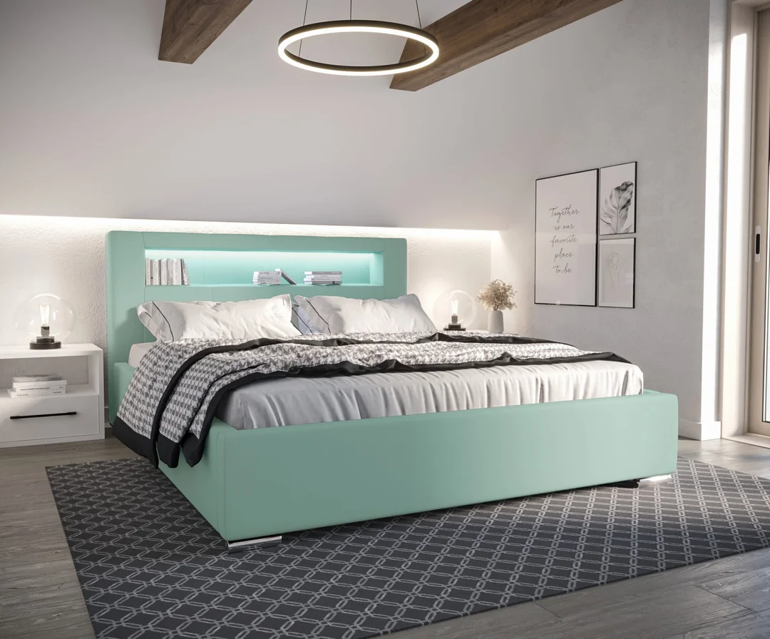Łóżko tapicerowane PRESTIGE LED — zdjęcie 8