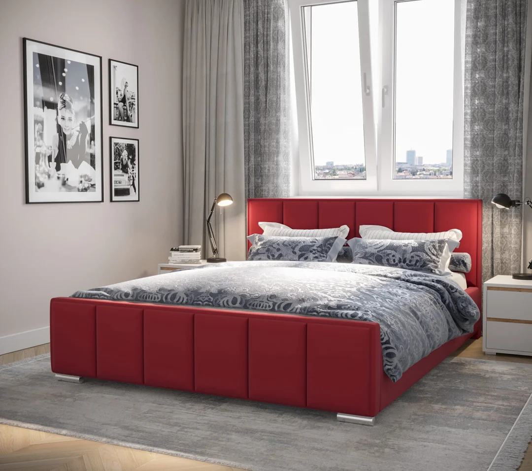 Łóżko tapicerowane glamour STELLA — zdjęcie 4
