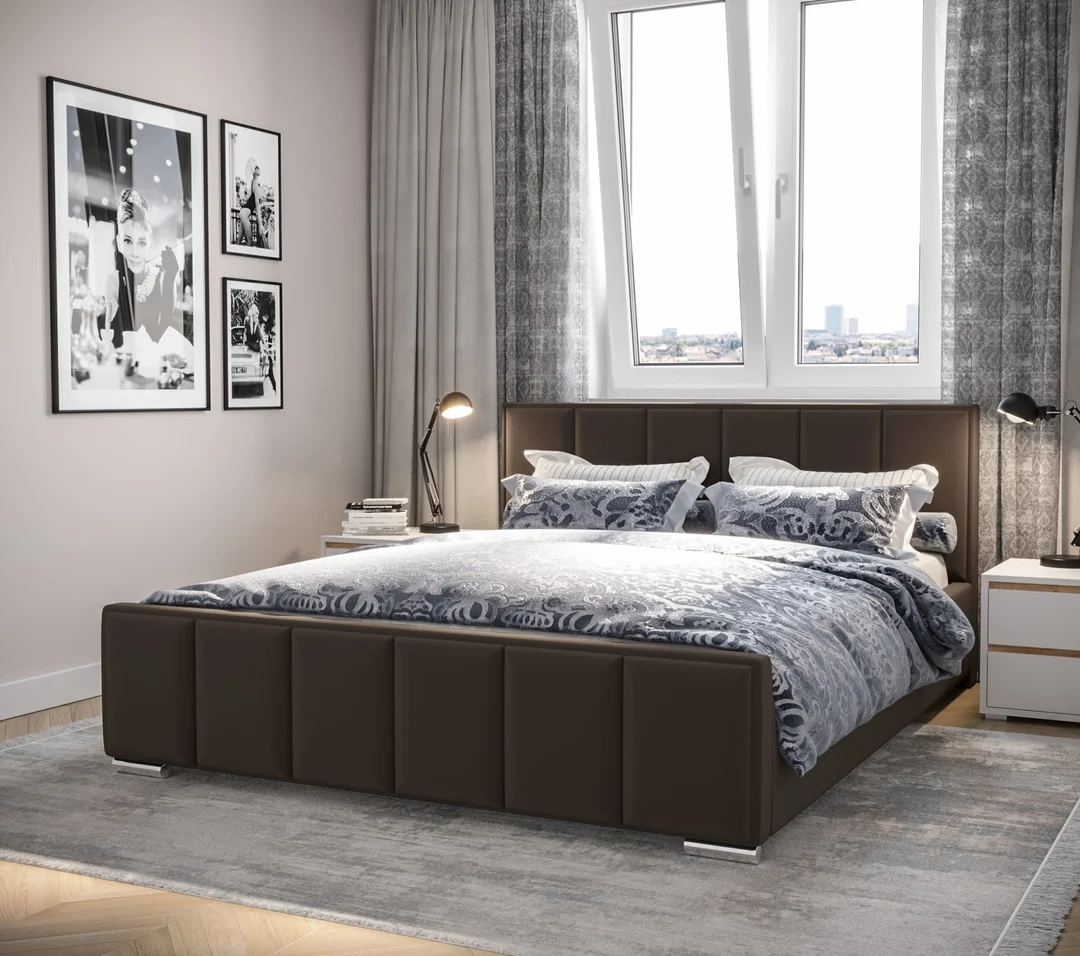 Łóżko tapicerowane glamour STELLA — zdjęcie 3