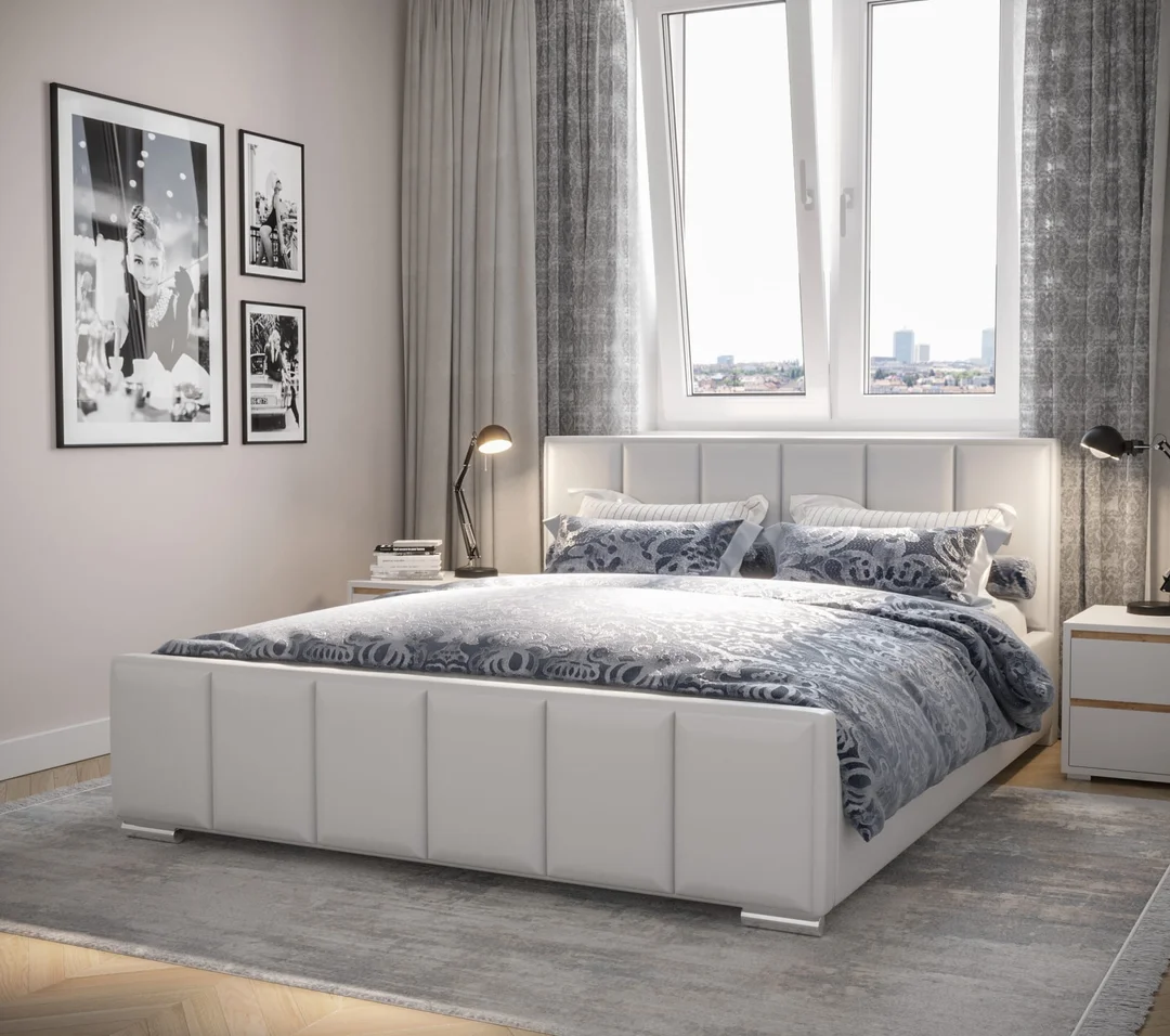 Łóżko tapicerowane glamour STELLA — zdjęcie 7