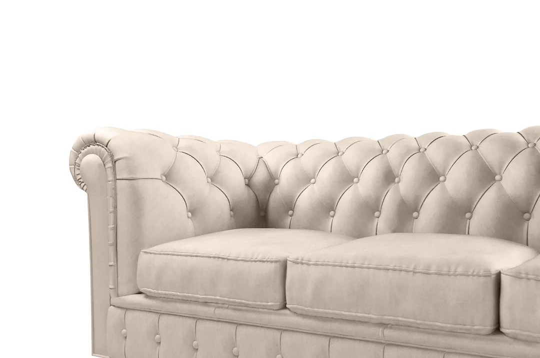 Zestaw mebli pikowanych glamour Chesterfield 3+2+1 SOLARIS — Riviera 21