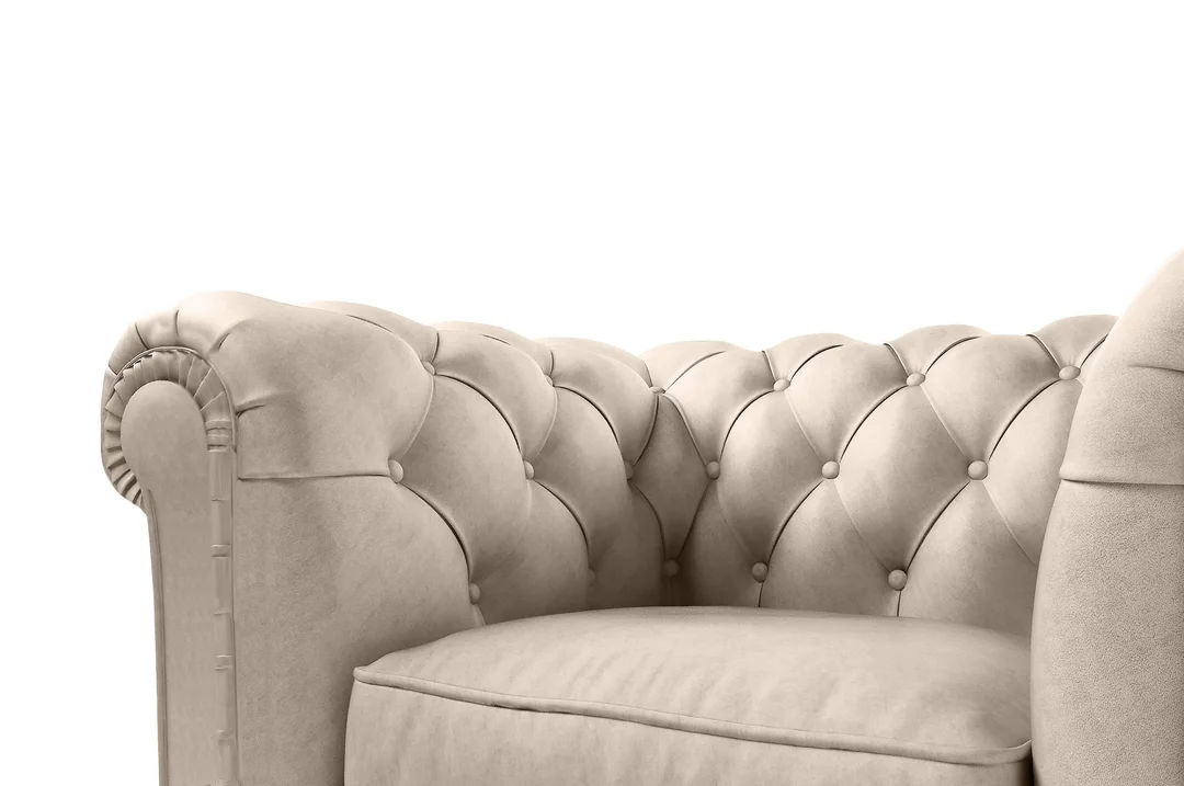 Zestaw mebli pikowanych glamour Chesterfield 3+2+1 SOLARIS — Riviera 21