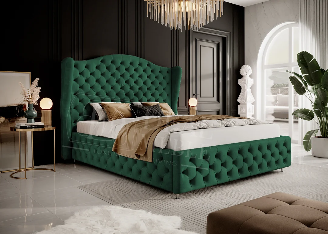 Łóżko tapicerowane glamour ROYAL — zdjęcie 5