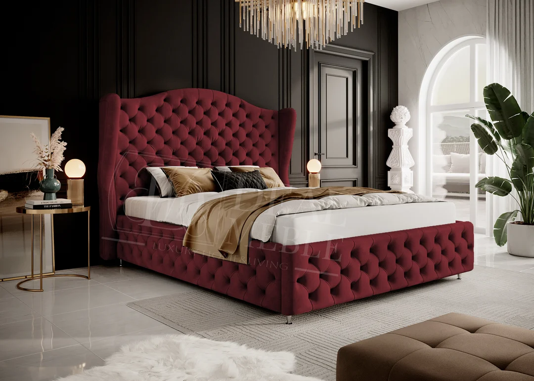 Łóżko tapicerowane glamour ROYAL — zdjęcie 6