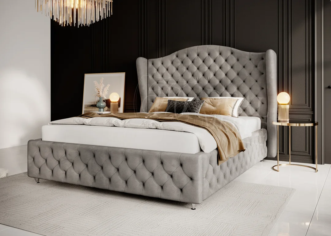 Łóżko tapicerowane glamour ROYAL — zdjęcie 7