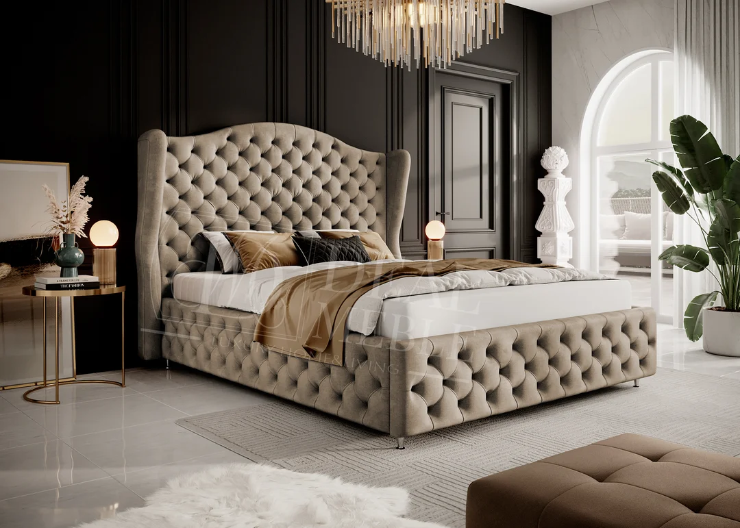 Łóżko tapicerowane glamour ROYAL — zdjęcie 8