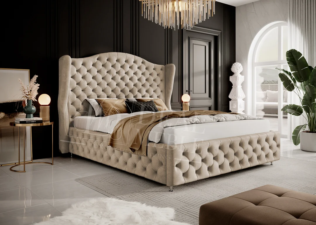 Łóżko tapicerowane glamour ROYAL — zdjęcie 9