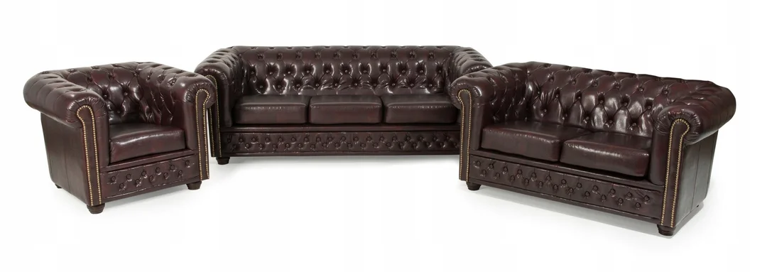 Sofa dwuosobowa pikowana Chesterfield FELIX 148x86 — MG14