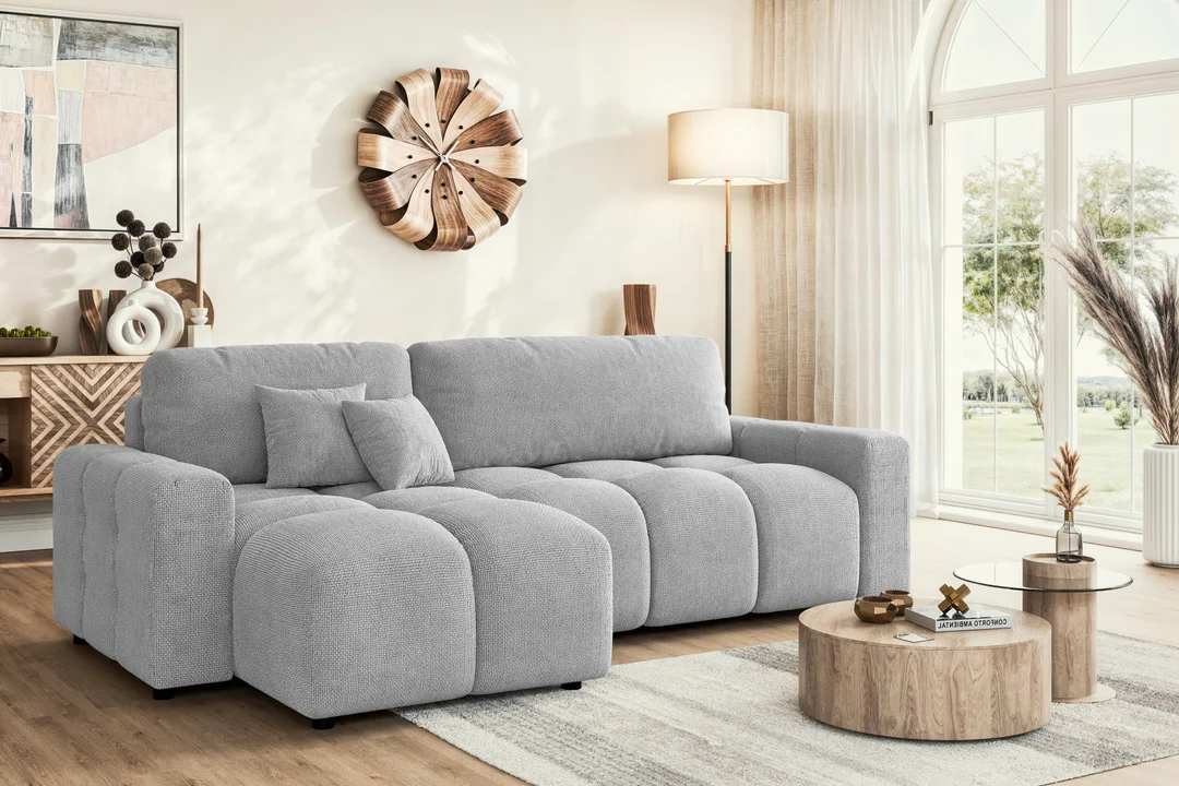 Narożnik czteroosobowy z funkcją spania nowoczesny Vega 233x142 — Flow 16