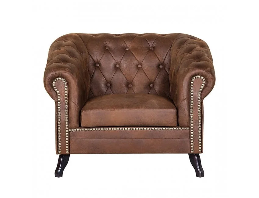 Fotel pikowany Chesterfield Gowel — Tobago 12