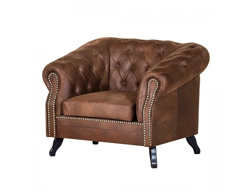 Fotel pikowany Chesterfield Gowel — Tobago 12