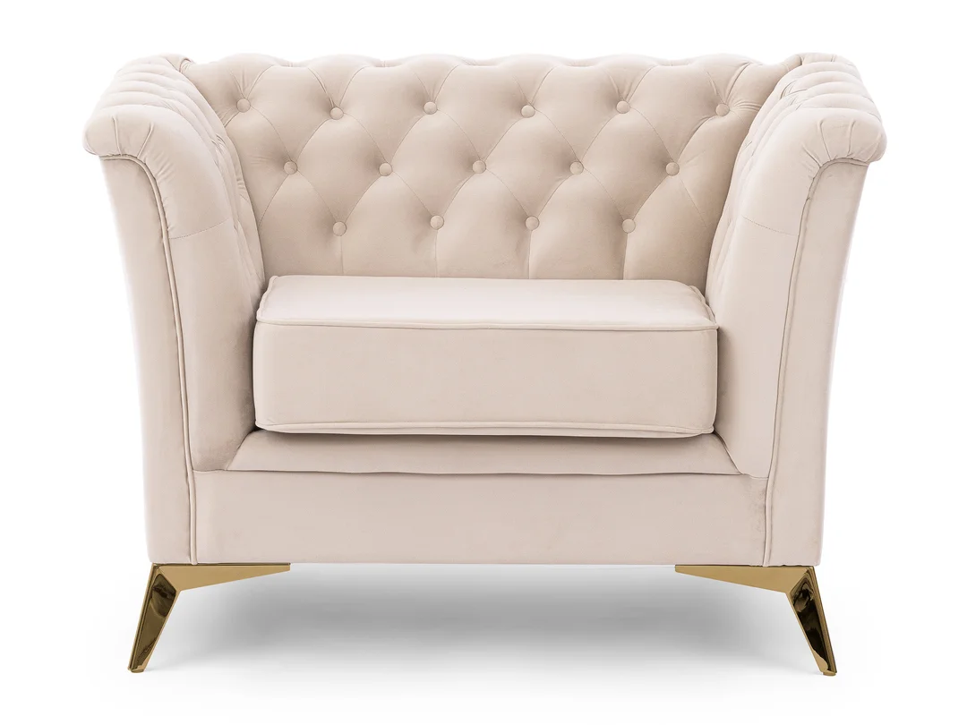 Fotel pikowany chesterfield HASSO BIS — Riviera 21