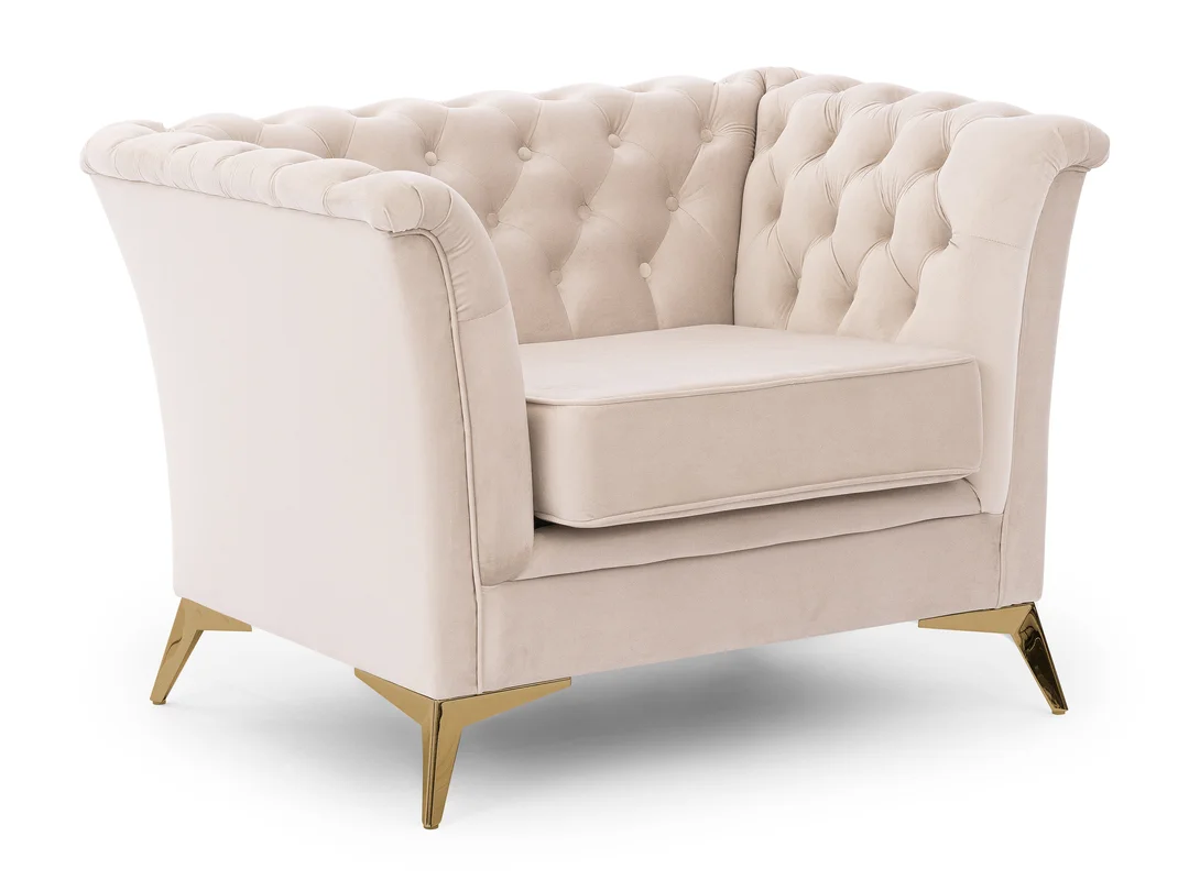 Fotel pikowany chesterfield HASSO BIS — Riviera 21