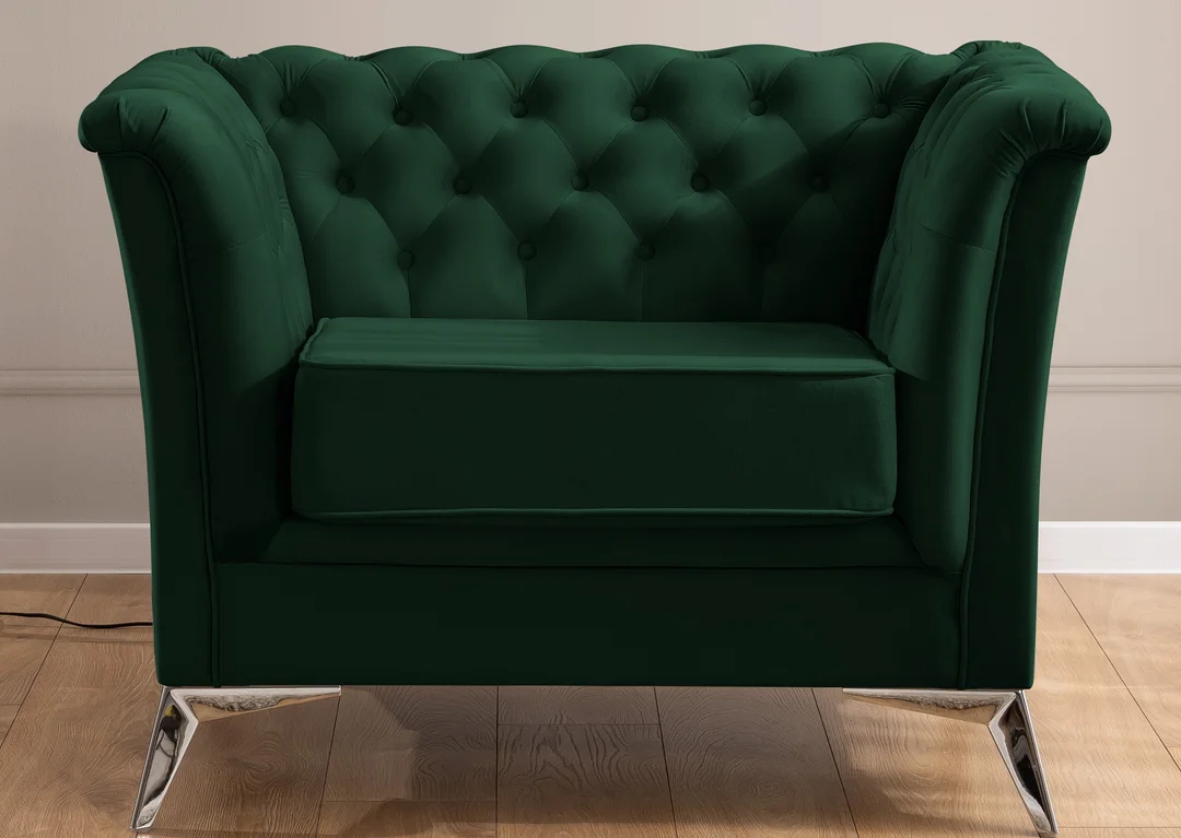 Fotel pikowany chesterfield HASSO BIS — Riviera 38