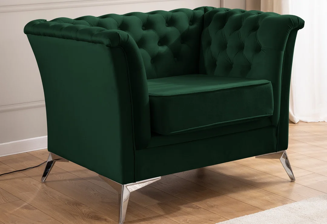 Fotel pikowany chesterfield HASSO BIS — Riviera 38