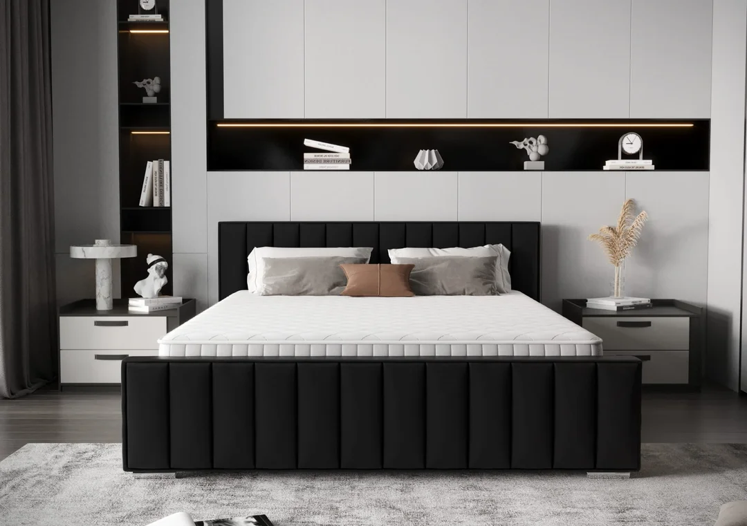 Łóżko tapicerowane glamour OLMO — Riviera 100