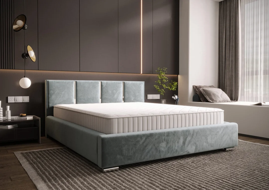 Łóżko tapicerowane glamour KADAR — zdjęcie 6