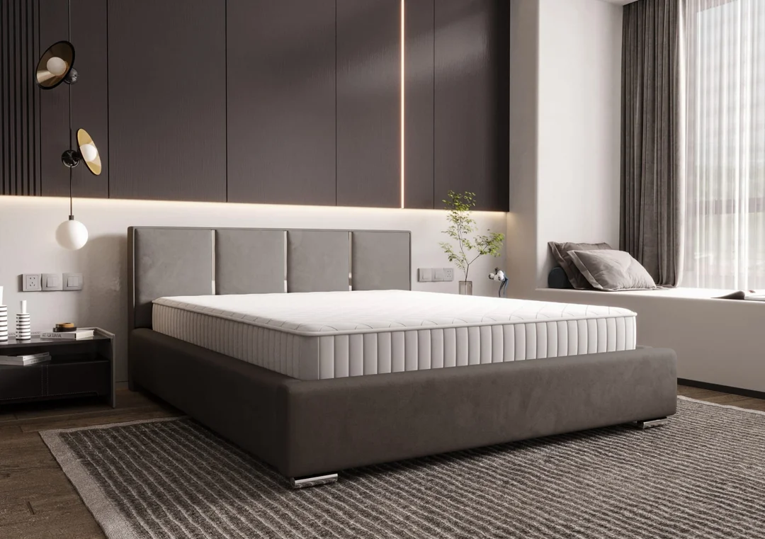 Łóżko tapicerowane glamour KADAR — zdjęcie 7