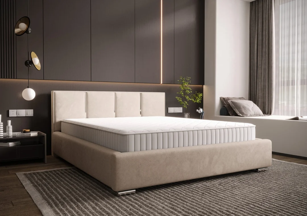 Łóżko tapicerowane glamour KADAR — zdjęcie 8