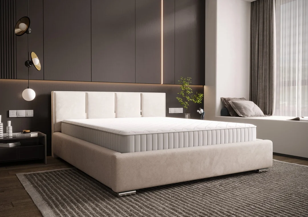 Łóżko tapicerowane glamour KADAR — zdjęcie 9