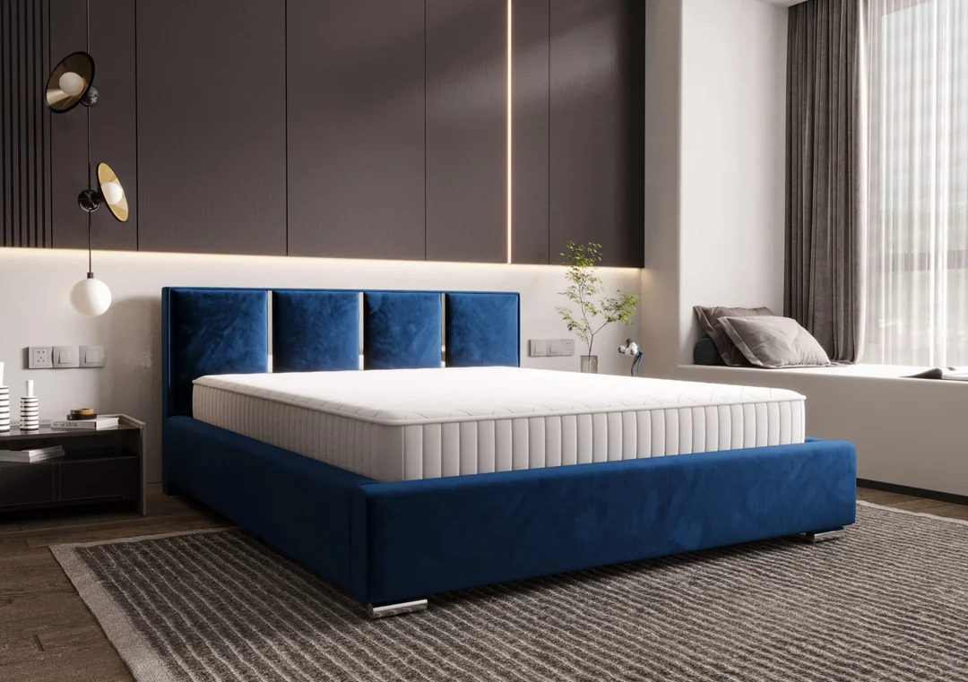 Łóżko tapicerowane glamour KADAR — zdjęcie 10