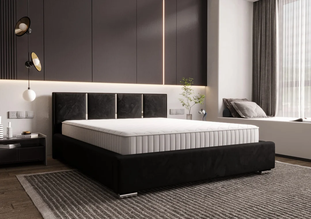 Łóżko tapicerowane glamour KADAR — zdjęcie 11
