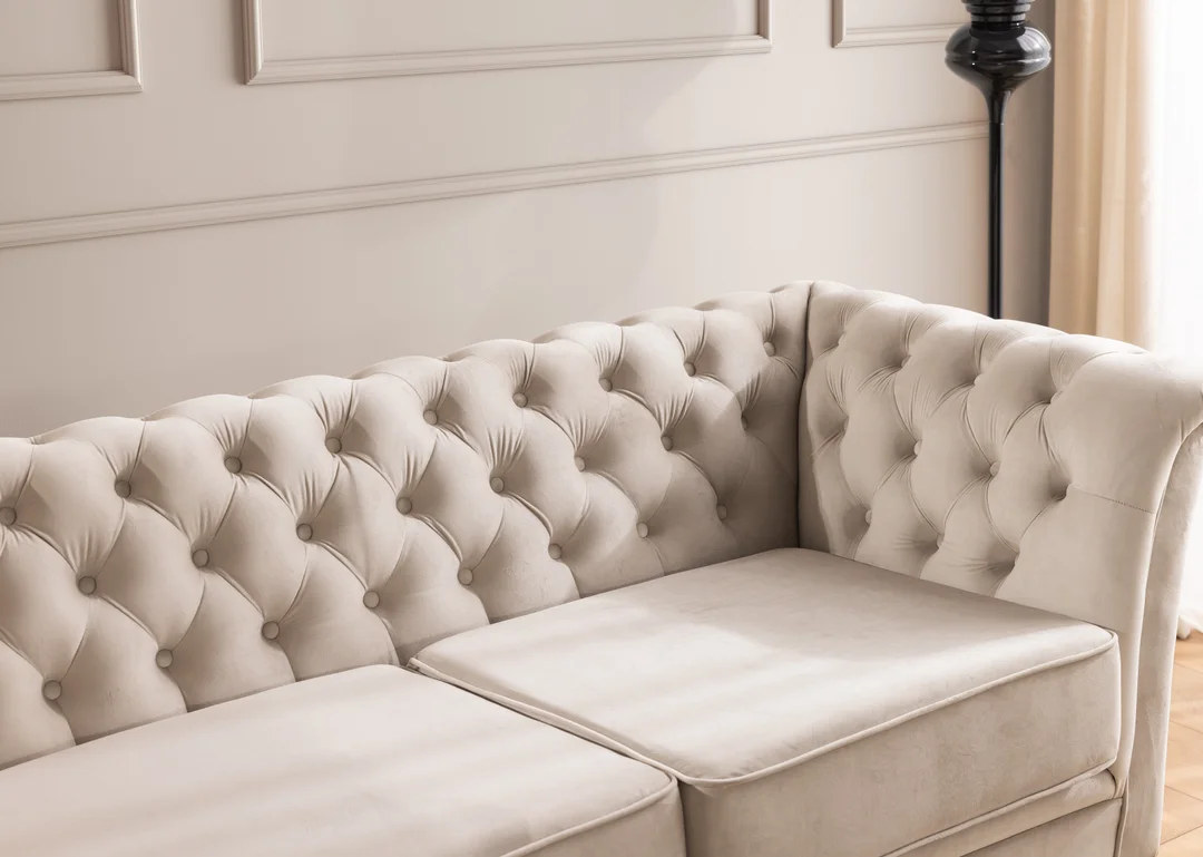 Zestaw mebli pikowanych Chesterfield 3+2+1 Hasso Bis — Riviera 21